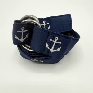 Cinturón Anillo D Bordado Ancla Azul Marino Vineyard Vines - Unisex EE. UU. L - Imagen 1 de 5