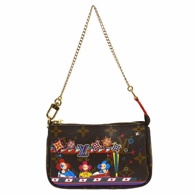 Louis Vuitton Pochette Accessoires Pouch Brown Canvas