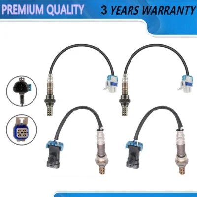 Sensor de oxígeno aguas arriba + aguas abajo 4 piezas para GMC Sierra 2500 3500 2012-2015 6,0 L V8 Foto 1 de 4