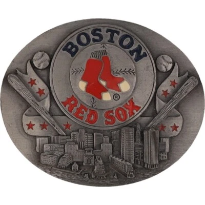 Boston Red Sox Massachusetts Fenway Park MLB béisbol años 90 vintage hebilla de cinturón Foto 1 de 4