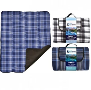Picnic Blanket Waterproof Mat Travel Festival Beach Rug Outdoors Deluxe Large - Picture 1 of 6