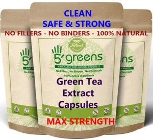 Green Tea Extract Capsules 9400mg 98% Polyphenols, 80% Catechins ,50% EGCG  - Picture 1 of 7