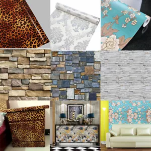 10m Vinyl Wallpaper Self Adhesive Bedroom Living Room Wall Sticker Contact Paper - Picture 1 of 69