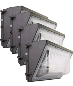 Lightdot 4 Pack 120W LED Wall Pack Lights with Photocell, 18000Lm Open Box - Picture 1 of 7