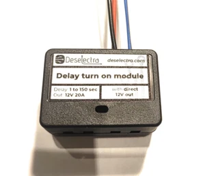 Easy to use timer switch 1-150 sec 12V/20A delay on car daylights direct 12V out - Picture 1 of 11