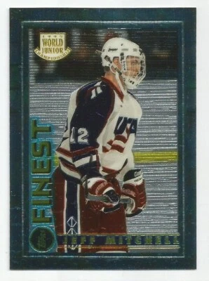 JEFF MITCHELL 1994-95 TOPPS FINEST WJC USA ROOKIE CARD NM-MT+ CONDITION - Image 1 of 2