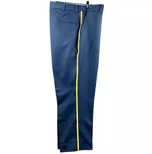 HORACE SMALL Sentry Pants Men’s Sz 46R x 30 Blue Yellow Striped Uniform Workwear - Picture 1 of 19