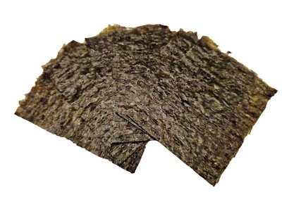 Algen Blätter für Garnelen Krebse  Schnecken Futter 6 St. je 6x5cm Algenblätter - Bild 1 von 4