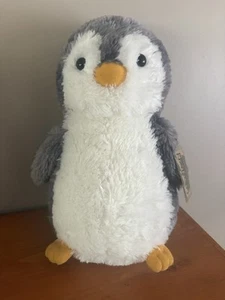 Penguin Aurora Destination Nation Stuffed Animal Global Exploration 12” New Gray - Picture 1 of 4