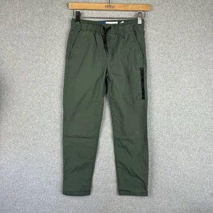 Old Navy Boys Size 8-9 Medium Pants Jogger Tech Taper Dark Army Green Elastic - Picture 1 of 8