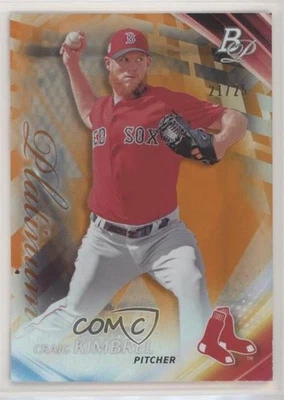 2017 Bowman Platinum Orange /25 Craig Kimbrel #66 - Image 1 of 2