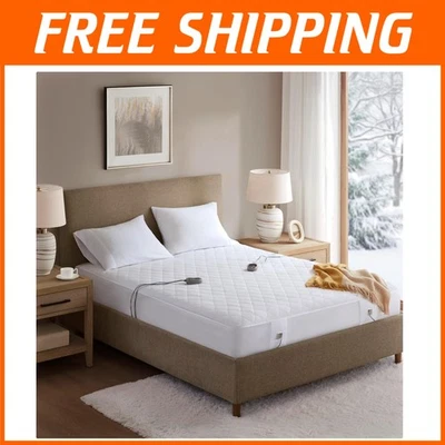 Smart Home Compatible Heated Mattress Pad with Luxury Quilting & Safety Features - Image 1 of 4