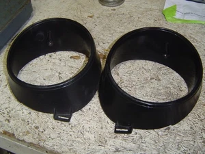 1969 Ford Mustang Front Inner Headlight Bezels Pair - Picture 1 of 4