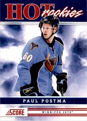 2011-12 Score Hot Rookies Paul Postma RC #501 - Image 1 of 2