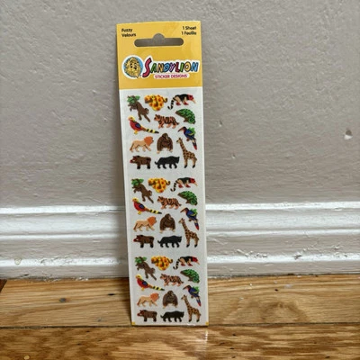 Pegatina de colección Sandylion Mini Fuzzy Wild Jungle Zoo Animales  Foto 1 de 2