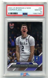 2024-25 Bowman U Now #44 Cooper Flagg PSA 10 Gem Mint #1 Pick Mavs - Bild 1 von 8