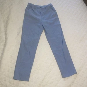 H&M pants for boys, size 8, bright navy blue, straight, 100% cotton - Picture 1 of 5