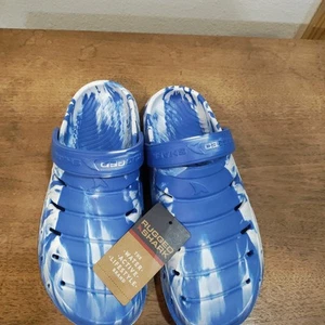 Rugged Shark Clog Men’s Size 7 Comfort EVA Clog Sandals Shoes Blue And White - Bild 1 von 11