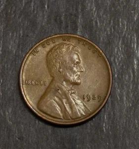1929 Lincoln Wheat Cent  Choice AU Brown   Lot F 806 - Picture 1 of 2