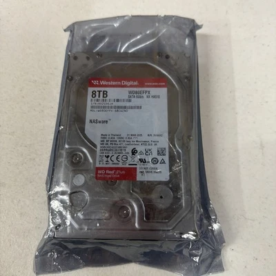 Внутренний жесткий диск Western Digital 8 ТБ WD Red Plus NAS 3,5 дюйма WD80EFPX - Изображение 1 из 4