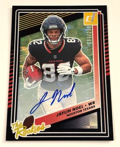 Jaylin Noel 2025 Donruss The Rookies Black Holo AUTO Autograph RC Card /299 - Picture 1 of 1