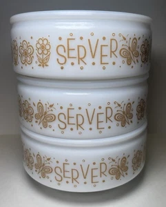 Vintage Pyrex Gemco Golden Butterfly Small Server Bowl Set of 3 Replacement Bowl - Picture 1 of 7