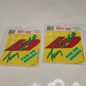 2 Terry Labonte 5 Kellogg's Window Hang Sign Fan On Board NASCAR Race Day Wavers - Picture 1 of 4