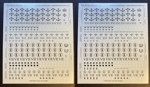 HOJA TRANSFERENCIA INFANTERÍA HEREJÍA HORUS 2x LEGIONES ASTARTES WARHAMMER 40K 30K - Imagen 1 de 1