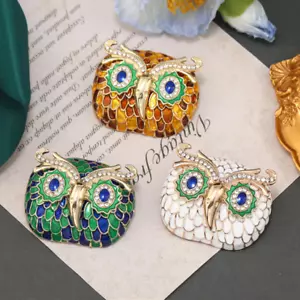 Serie Animal Búho Vintage Broche Pin Esmalte Pin Para Hombres Traje Broche Solapa Moda - Imagen 1 de 21