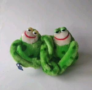Valentinstag Applause Romeo & Julia Plüsch Frösche 1981 6 Zoll Schlaufenarme Neu mit Etikett - Bild 1 von 2
