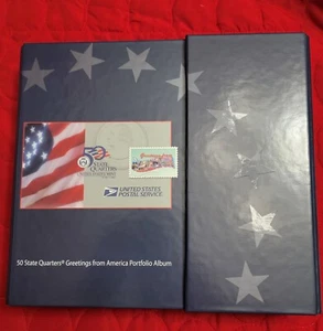 1999 - 2008 50 State Quarters Greetings America Portfolio Album - Complete Set - Picture 1 of 7