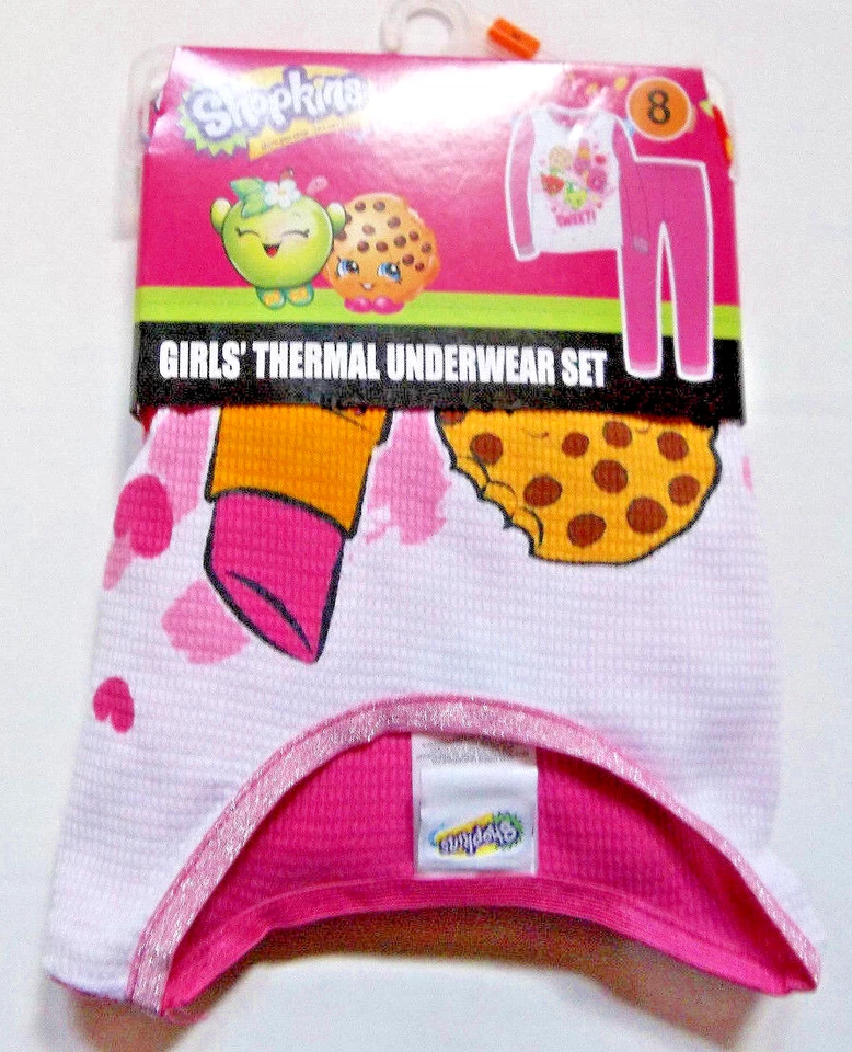 SHOPKINS Thermal Underwear Set Size 8