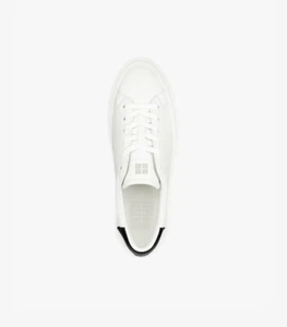 Givenchy City Sport Logo Leather Sneaker White/Blue 45 - Picture 1 of 10