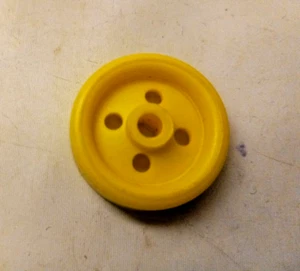 Gilbert Gabriel Erector Set 1" Yellow Plastic Wheel - Picture 1 of 1