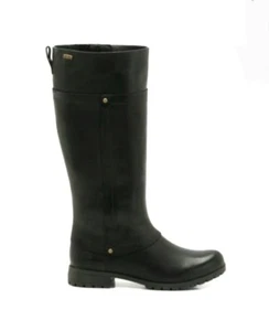 CLARKS NEEVE ELLA GTX RRP £130 BLACK KNEE-HIGH BOOTS UK 8 WATERPROOF ACTIVE AIR - Picture 1 of 5
