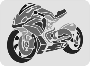 8"x10" Clear Plastic Stencil - Motorcycle (ME103) - Picture 1 of 2