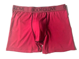 BODY GLOVE Men Red Microfiber Boxer Brief Underwear sz L Rare - Picture 1 of 10