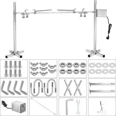 Neu PRO Grillspieß Motor, Edelstahl Spanferkelgrill Lammgrill BBQ Grill Barbecue - Bild 1 von 4