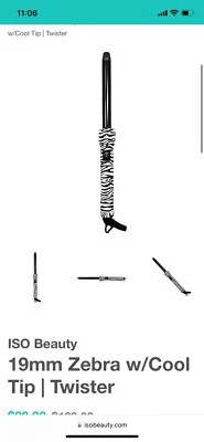 ISOBrand Professional Twister Tourmaline Ceramic Curling Iron - Image 1 of 3