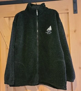 BASIX Men's XL Fleece Jacket Sherpa Thick Fleece Boothbay Harbor Maine Full Zip - Picture 1 of 15