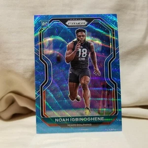 Noah Igbinoghene 2020 Prizm Blue Wave Prizms Rookie Card #340 #d 118/199 Auburn - Picture 1 of 2