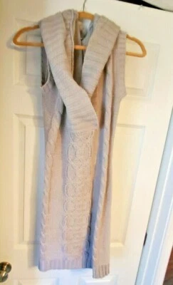 Vestido Suéter Body Central Capucha Mantón Cuello Grande GRIS  Foto 1 de 4