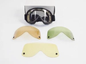 GAFAS PROTECTORAS BARUFFALDI AÑOS 90 GAFAS NEGRAS EJÉRCITO ITALIANO VEHÍCULO BLINDADO - Imagen 1 de 7