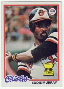 Eddie Murray Baltimore Orioles 1978 Topps ROOKIE RC Baseball Card #36 - Picture 1 of 2