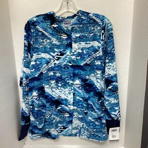 Strictly Scrubs Stretch Women’s Scrub Jacket Long sleave with front pockets XS - Picture 1 of 5