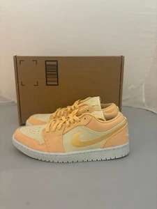 Air Jordan 1 low se celestial gold women’s size 9.5 yellow pink dv0426 200 - Picture 1 of 5