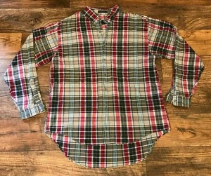 Alexander Julian Colours Mens Size Large Button Down Long Sleeve Shirt Red - Picture 1 of 7