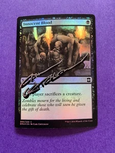 MTG Magic Innocent Blood FOIL Signed Artist Proof Sketch x1 EMA Carl Critchlow - Bild 1 von 2