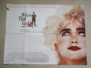 Who's That Girl Original Quad Movie Cinema Film Poster Madonna Griffin Dunne - Picture 1 of 6