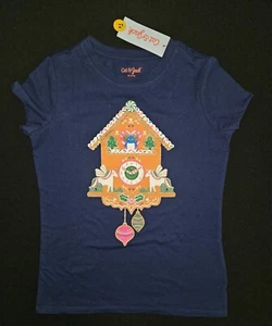 Christmas Girl’s T Shirt Blue Size 7/8 - Picture 1 of 1